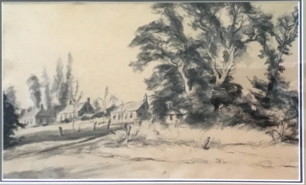 zuurdijk zuurdiek gehucht Ewer tekening johan Dijkstra 