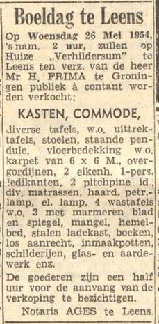 Leens zuurdijk frima verhildersum