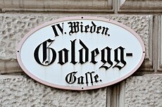 Goldeggasse-Gasse Wenen Cassel-Bruins